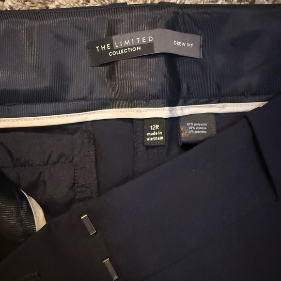 The Limited “Drew” Dark Navy Slim Bootcut Dress Pants - Picture 2 of 3